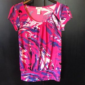 Candies size Med blouse pink, blue, black